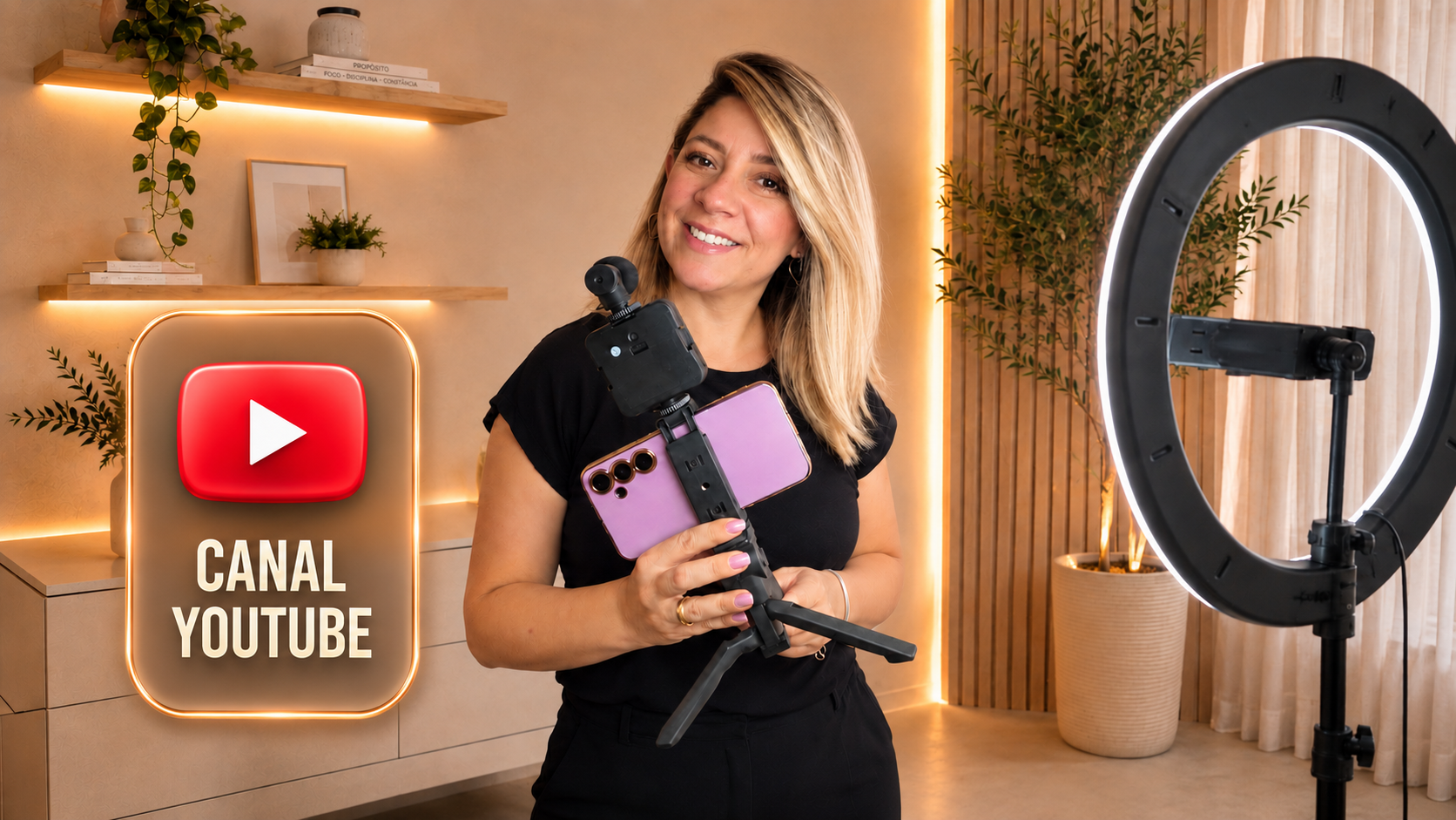 Meu canal YouTube | Eu te inspiro, você me inspira. Bora crescer juntas no digital do zero